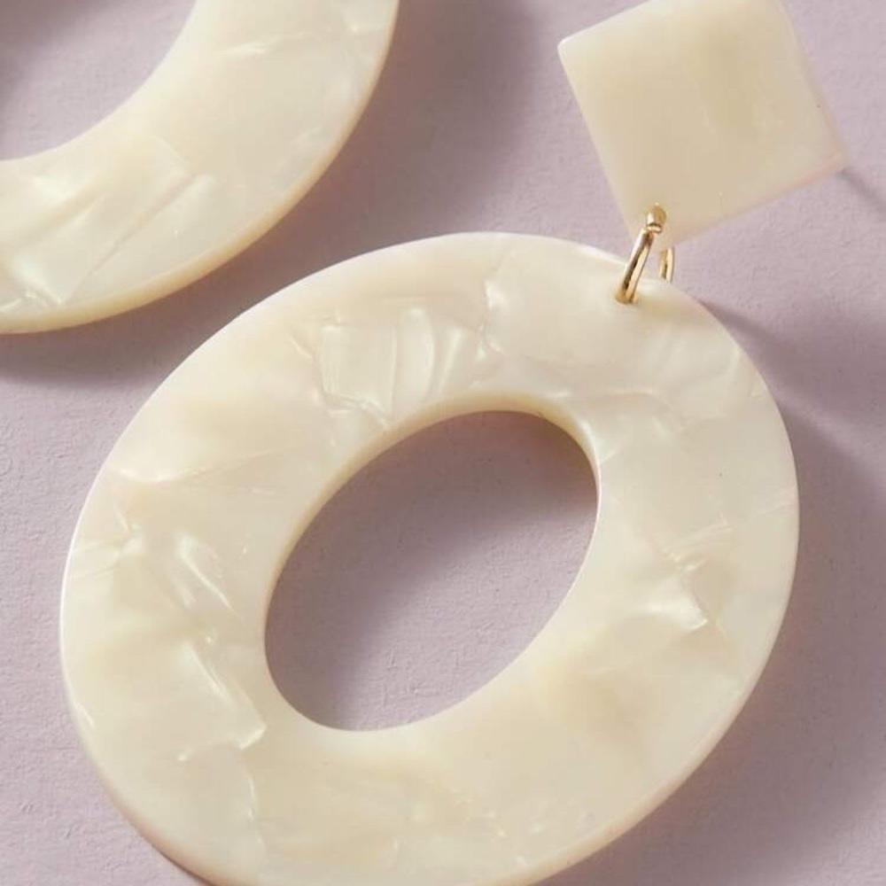 Fashion Hoop Drop Earrings - Picture 3 of 3